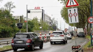 In dieser Woche lief der Verkehr über die BBC-Brücke vorübergehend wieder zweispurig in jede Richtung. Ab Sonntagmorgen ist das wieder vorbei.