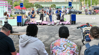 Ein Band sorgte für Unterhaltung am Alter in der Neckarstadt.