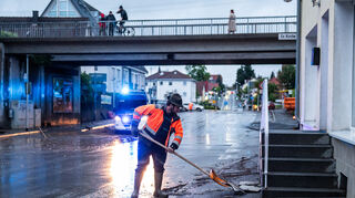 Zahlreiche Unwetterschäden gab es auch in Bisingen im Zollernalbkreis.