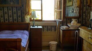 Ein Blick in das Zimmer im Brentano-Haus, in dem Johann Wolfgang von Goethe im Jahr 1814 nächtigte.