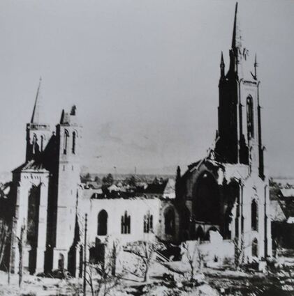 Die Domkirche in Lampertheim ist in der Nacht vom 15. auf den 16 Mai schwer getroffen worden.