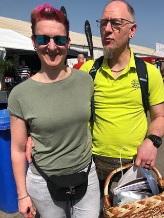 Weidenkorb statt Dutt: Michaela Wald und Matthias Stahl.