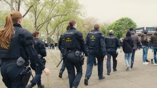 Die Polizei war mit Einsatzkräften im dreistelligen Bereich vor Ort.