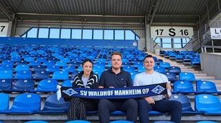 Team Vertrieb beim SVW (v.l:): Valerija Pepic, Christopher Körner und Alain Azzi.
