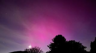 Polarlichter über Heidelberg-Ziegelhausen
