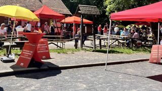 Reges Treiben am Sonntag auf dem Karlstern im Käfertaler Wald.