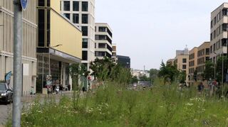 Der Verlauf der neuen grünen Stadtbahntrasse mitten durch das Glückstein-Quartier ist bereits geplant.