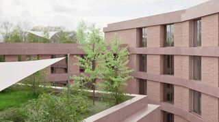 So könnte das neue Bürohaus am Berliner Platz aussehen, das der Projektentwickler Unmüssig dort errichten will.