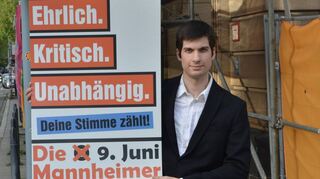 Julien Ferrat, der mit seinem neuen Bündnis „Die Mannheimer“ antritt.