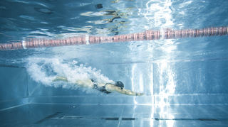 Dank der Blauen Adria nicht nötig – ein Besuch im Schwimmbad.