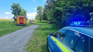 Rettungseinsatz am Segelflugplatz Malsch: Ein Segelflugzeug ist am Montag abgestürzt.