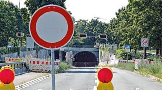 Der Fahrlachtunnel ist am Wochenende voll gesperrt.