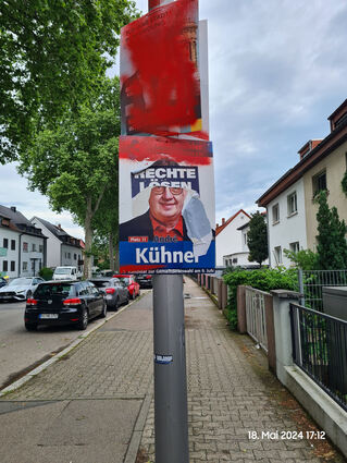 Auffällig viele Plakate, hier von ML und CDU, werden zerstört.