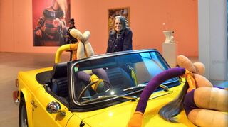 Mit hintergründigem Witz: Künstlerin Sarah Lucas in der ihr gewidmeten Ausstellung in der Kunsthalle.