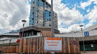 Die Haltestelle Ludwigshafen Rathaus ist seit knapp drei Wochen gesperrt.