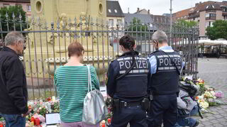 Der Mannheimer Marktplatz.