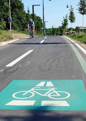 Das Bündnis setzt große Hoffnungen in den Radschnellweg.