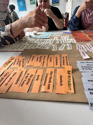 Zusammen wird beim Workshop die Essenz von Mannheims gemeinschaftlicher Seele ergründet.