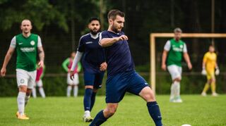 Groß-Rohrheims Kapitän und Torjäger Marcel Eckhardt erzielte in der abgelaufenen Saison 26 Treffer.