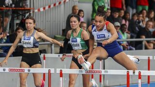 Laura Montauban stürmte über die 100 Meter Hürden in 13,07 Sekunden ins Ziel und verpasste damit den Meeting-Rekord (13,06) nur hauchdünn.
