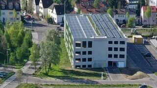 Das Parkhaus auf dem Spinelli-Gelände soll begrünt werden.