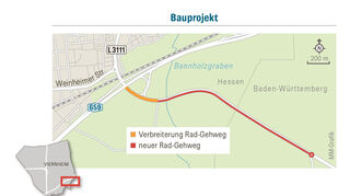 So sieht der neue Rad-Gehweg aus.