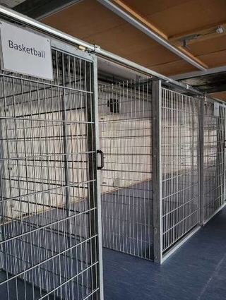 Noch fehlt das Material des TSV Amicitia in den Geräteräumen.