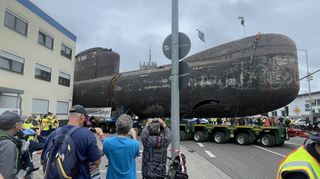 Die Engstelle zwischen Heinkelstraße und Industriestraße wenige hundert Meter vom Technik Museum entfernt, ist gemeistert.