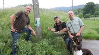 Die Hirschberger Jagdpächter (v.l.) Martin Schmitt, Karl-Jürgen Bitzel und Hans-Jürgen Kiefer sehen Fortschritte bei den Hundehaltern.