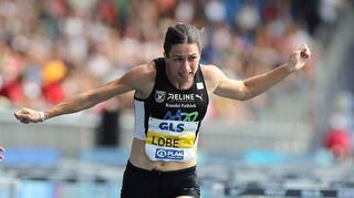 MTG-Hürdensprinterin Ricarda Lobe meldete sich nach zwei Verletzungsjahren mit neuer Bestzeit zurück.