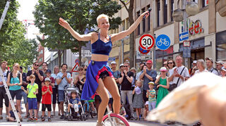 Yanna Wohlfahrt in der Kunststraße.