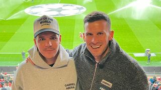 Designer Nico Zimmermann und Kumpel Pascal Groß (rechts).