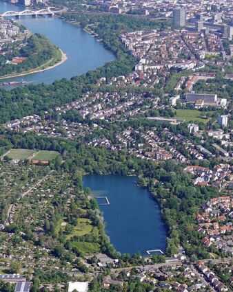 Der Stollenwörthweiher im Mannheimer Süden.