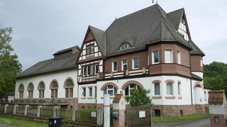 Das Wasserwerk des EWR im Bürstädter Wald.