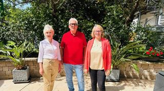 Heidrun Deborah Kämper (l.), Reinhold Götz und Melanie Seidenglanz.