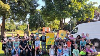 Für die Pestalozzischule beteiligten sich 280 Kinder aus 13 Klassen am Klimaschutzprojekt „Grüne Meilen“.
