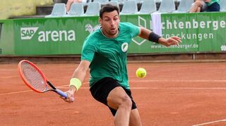 Erfolgsgarant: Mannheims Bernabé Zapata Miralles jagte jedem Ball hinterher und gewann in zwei Sätzen.