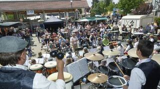 Die Brass Band, hier in Bürstadt, lädt im November zum Konzert ein.