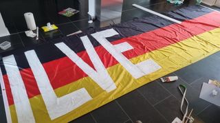 Das "Ilvesheim"-Plakat der Familie Vetter