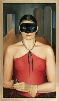 Motiv der Jubiläumsschau: „Dame mit Maske“ von Arno Henschel, 1928, aus den Museen Görlitz.