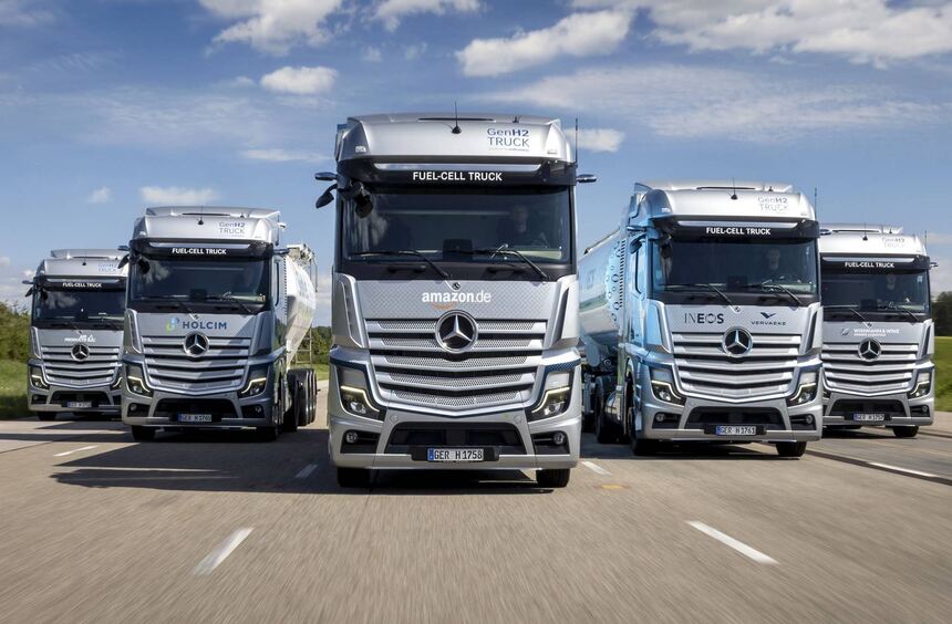 Daimler Truck testet Wasserstoff-Lkw im realen Betrieb