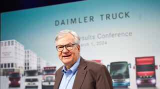 Martin Daum, Vorsitzender des Vorstands der Daimler Truck Holding AG, bei der Jahresergebniskonferenz von Daimler Truck am 1.3.2024.