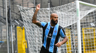 Waldhofs Terrence Boyd jubelt nach seinem Treffer zum 1:0.
