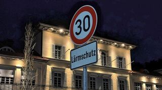 Am Schloss in Neckarhausen gilt aus Gründen des Lärmschutzes schon länger ein Tempolimit von 30, jetzt soll es ausgeweitet werden.