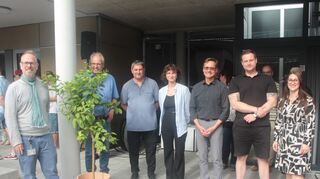 Von links: Dirk Grunert, Klemens Hotz, Michael Niet, Lisa Haberstroh, Ralf Eisenhauer, David Wieschall und Isabel Pogrzeba.