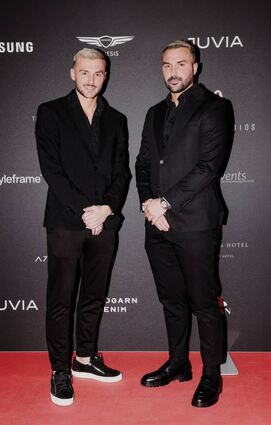 In Mannheim lassen sich Promis bei Gianluca (l.) und Vincenzo Lucchese die Haare schön machen.