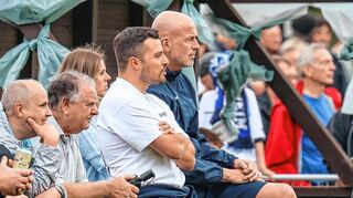 Sportchef Anthony Loviso (l.) und Trainer Marco Antwerpen.