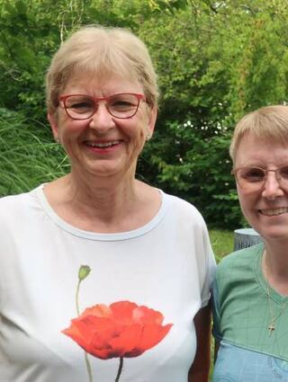 Die Umweltbeauftragten Renate Platz (l.) und Eva Götz.