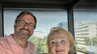 Beim „MM“: Timo Schmidhuber und Helen Heberer.