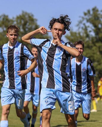 Noah Vincent Boos (#21, SV Waldhof Mannheim) jubelt nach dem 1:0 mit seinem Team beim Spiel in der DFB U17-Nachwuchsliga SV Waldhof Mannheim gegen 1.FC Saarbruecken.

Foto © PIX-Sportfotos *** Foto ist honorarpflichtig! *** Auf Anfrage in hoeherer Qualitaet/Aufloesung. Belegexemplar erbeten. Veroeffentlichung ausschliesslich fuer journalistisch-publizistische Zwecke. For editorial use only.